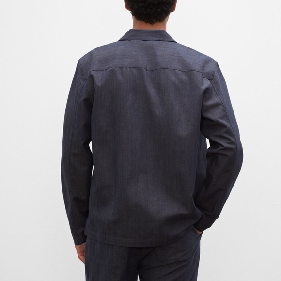 Long Sleeve Workshirt - New With Tags - NEVER WORN - Indigo - Picture 2 of 4